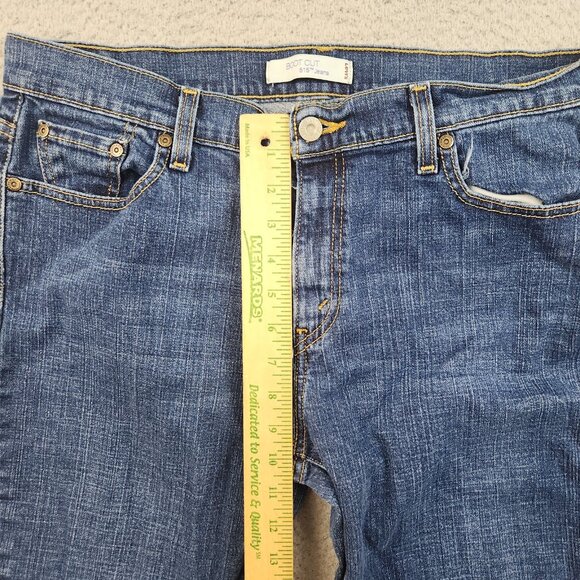 Levi's Jeans Womens Sz 14 Curvy Bootcut Dark Wash 515 Stretch Blue Denim Ladies - Picture 6 of 11